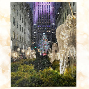 Rockefeller Plaza Christmas NYC Jigsaw Puzzle