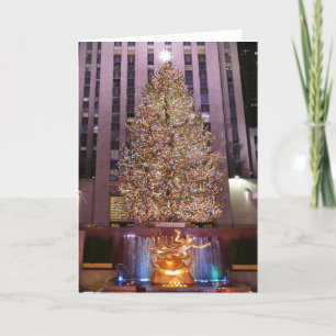 Rockefeller Plaza's Christmas Tree -  Card