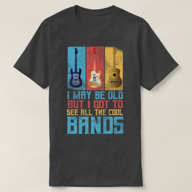 Rocker and Guitar Lover got to see all the cool Ba T-Shirt (Design Front)