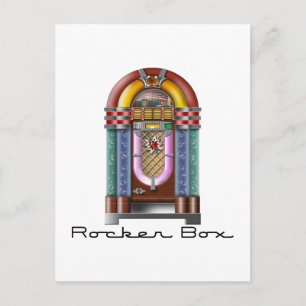 Rocker Box Jukebox Postcard