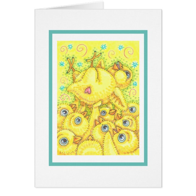 ROCKER CHICK, EASTER MOSH PIT NOTE GREETING CARD V (Front)