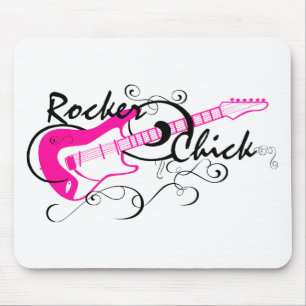Rocker Chick Mouse Pad