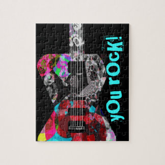 'Rocker Collection' Guitar Puzzle with Cool Tin!
