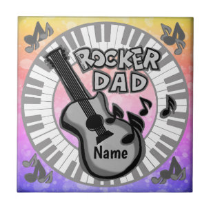 Rocker Dad Ceramic Tile