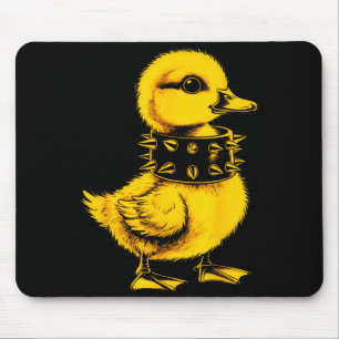 Rocker duck punk metal rock and roll music toddler mouse pad