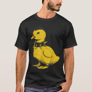 Rocker duck punk metal rock and roll music toddler T-Shirt