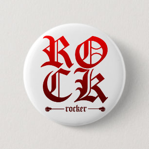 Rocker - Emo Alternative Grunge Rock Punk Scene 6 Cm Round Badge