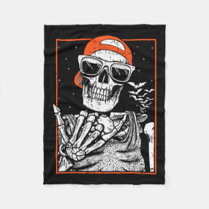 Rocker Hand Halloween Costume Cool Music Cap Skate Fleece Blanket