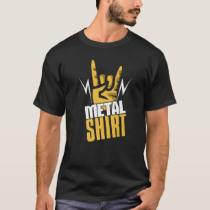 Rocker Hand Metal Sign Rock Metal Lover Metal Prem T-Shirt