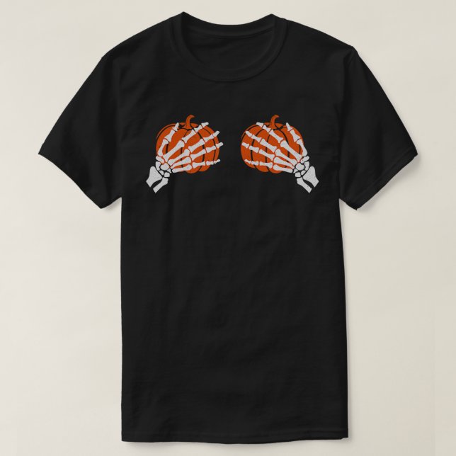 Rocker Hand Sign Rock Skeleton Retro Halloween Men T-Shirt (Design Front)