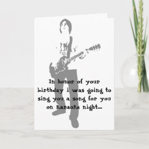 rocker, In honor of your birthday i was going t... Card