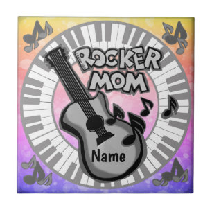 Rocker Mom  Ceramic Tile