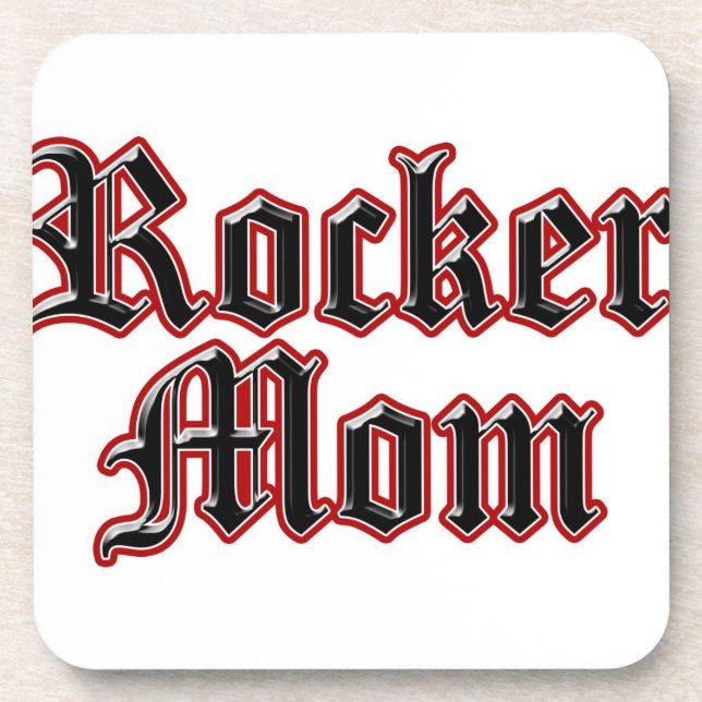 Rocker Mum Coaster (Front)
