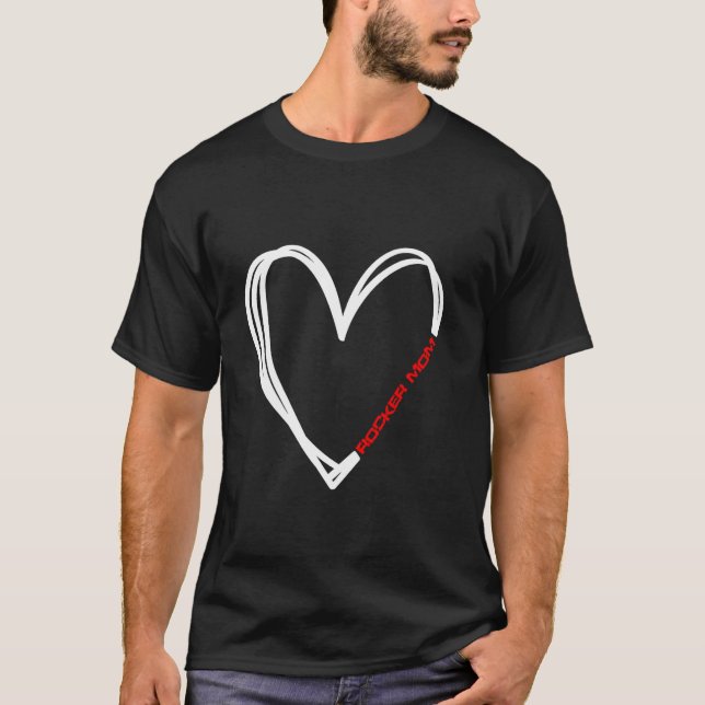 Rocker Mum Heart T-Shirt (Front)
