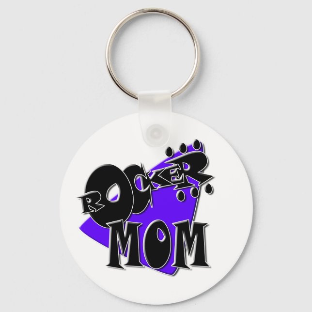 Rocker Mum! Key Ring (Front)