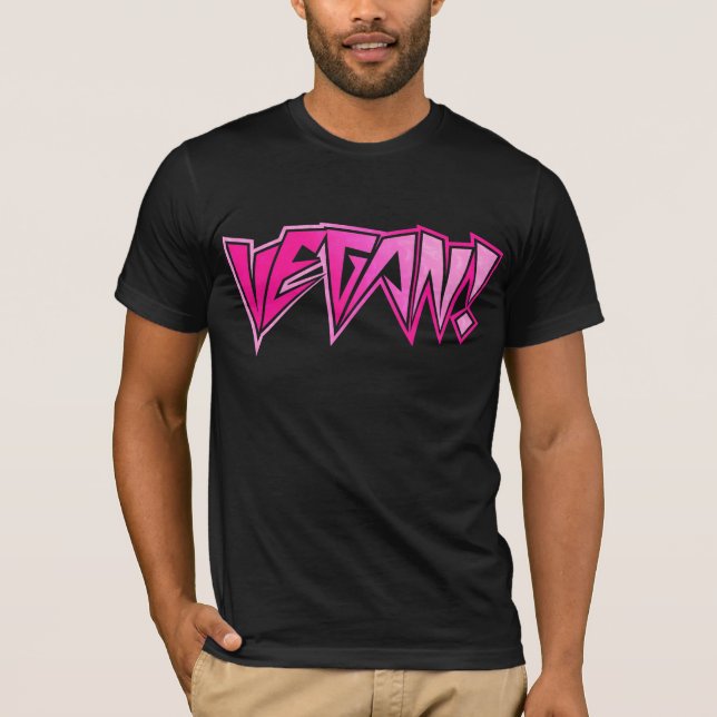 Rocker Pink Vegan T-Shirt (Front)