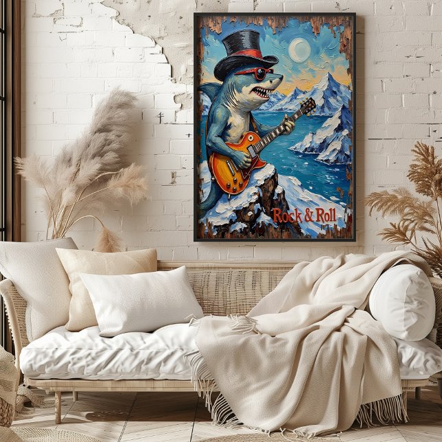 Rocker Shark, Icy Stage Presence Poster (Creator Uploaded)