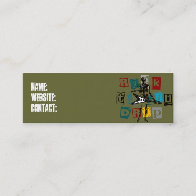 Rocker Skeletion Profile/Business Cards (Front)