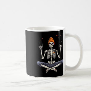 Rocker Skeleton Cap Skater Cool Halloween Punk Roc Coffee Mug