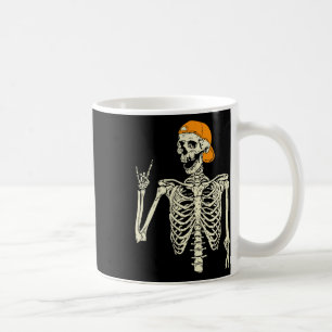 Rocker Skeleton Cap Skater Cool Halloween Punk Roc Coffee Mug