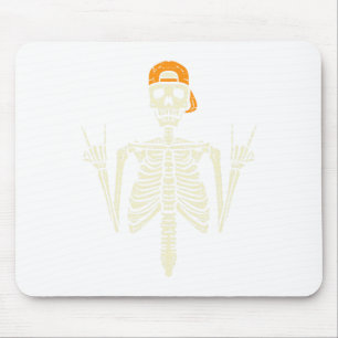 Rocker Skeleton Cap Skater Cool Halloween Punk Roc Mouse Pad