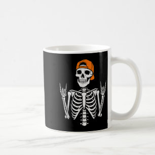 Rocker Skeleton Halloween Rock Costume Cap Skater Coffee Mug