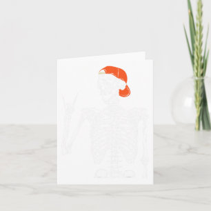 Rocker Skeleton Hand Rock On Costume Fun Halloween Card