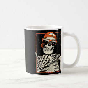 Rocker Skeleton Hand Rock On Costume Fun Halloween Coffee Mug