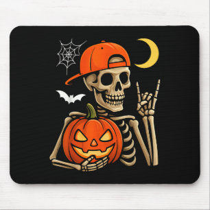 Rocker Skeleton Hand Rock On Costume Funny Hallowe Mouse Pad