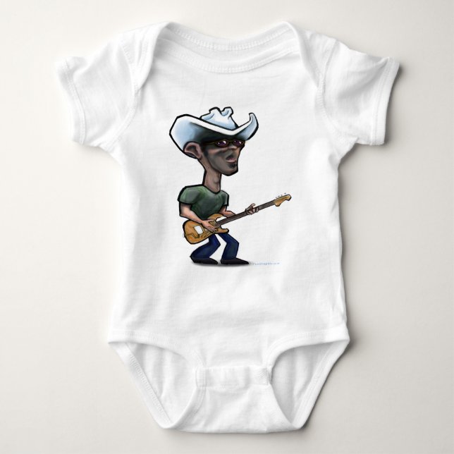 Rockerstar Baby Bodysuit (Front)