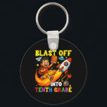 Rocket Blast Off Into Sophomore Funny Back To Scho Key Ring<br><div class="desc">Rocket Blast Off Into Sophomore Funny Back To School</div>