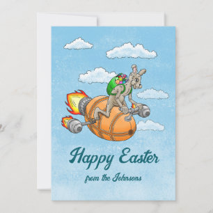 Rocket Bunny Holiday Card