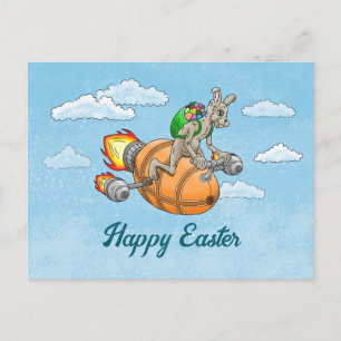 Rocket Bunny Holiday Postcard