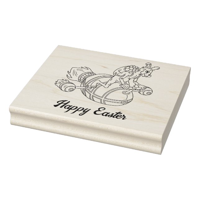 Rocket Bunny Rubber Stamp (Stamp)