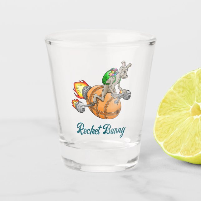Rocket Bunny Shot Glass (Front)