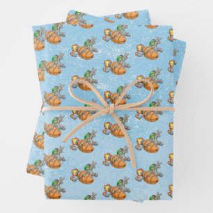 Rocket Bunny Wrapping Paper Sheet