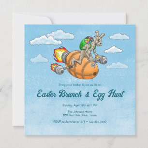 Rocket Bunny's Easter Brunch & Egg Hunt Invitation
