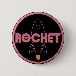 Rocket Button! 6 Cm Round Badge