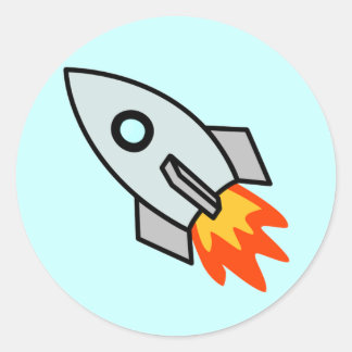 Rocket Classic Round Sticker