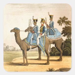 Rocket Corps and Dromedary Corps, Bengal Army 1817 Square Sticker