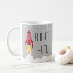 Rocket Fuel Funny Motivational Caffeine Java Coffee Mug