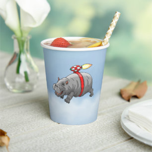 Rocket Hippo's Amazing Flight Paper Cups