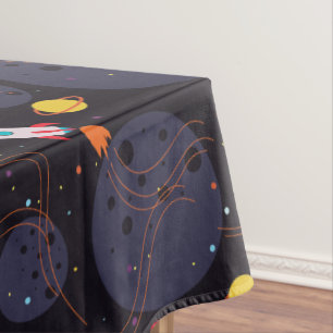 Rocket in Space Tablecloth