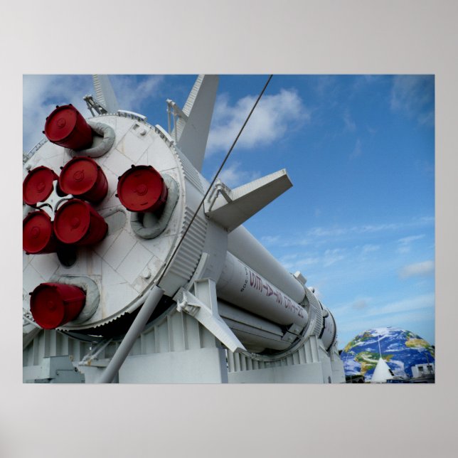 Rocket, Kennedy Space Center, Florida Poster (Front)