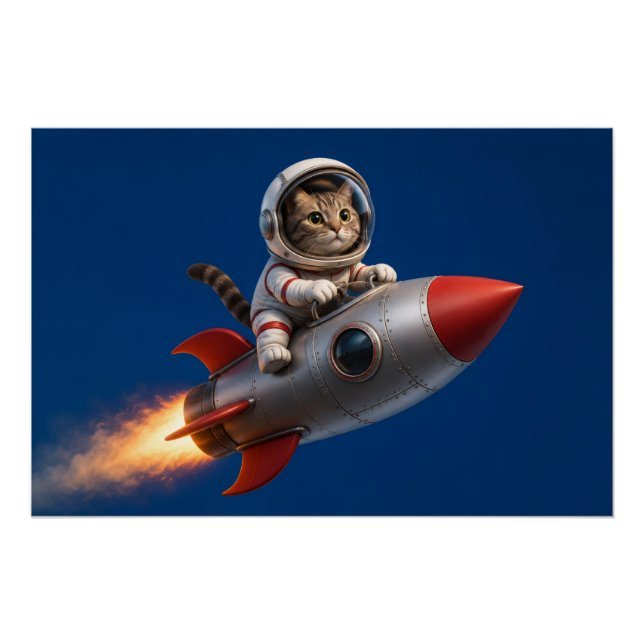 Rocket Kitty Poster (Front)