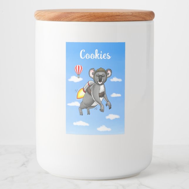 Rocket Koala Bear Food Label (Front)