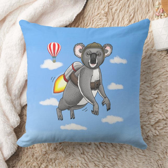 Rocket Koala Cushion (Blanket)