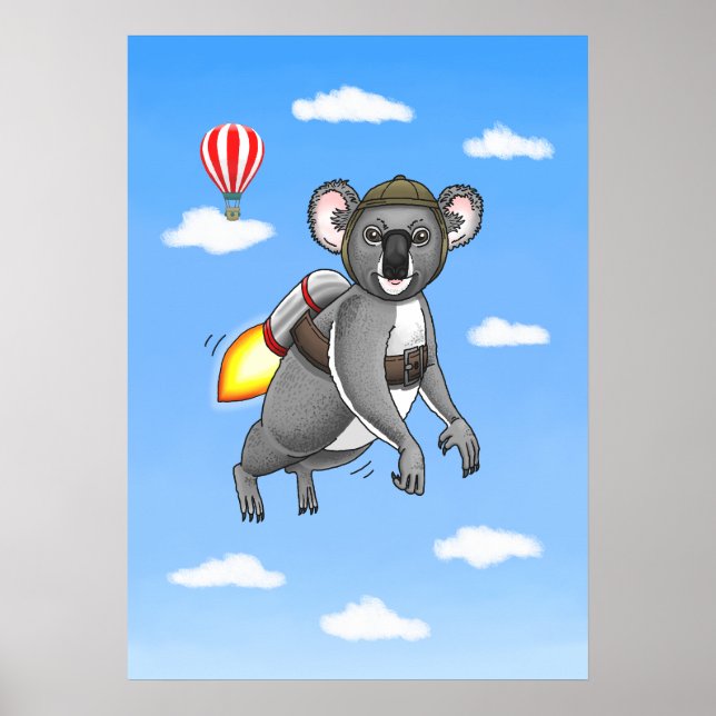 Rocket Koala Poster (Front)