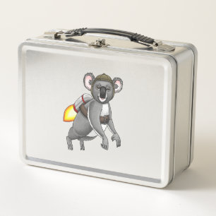 Rocket Koala's Jetpack Ride Metal Lunch Box