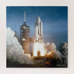 Rocket Launch Reach for the Stars Jigsaw Puzzle